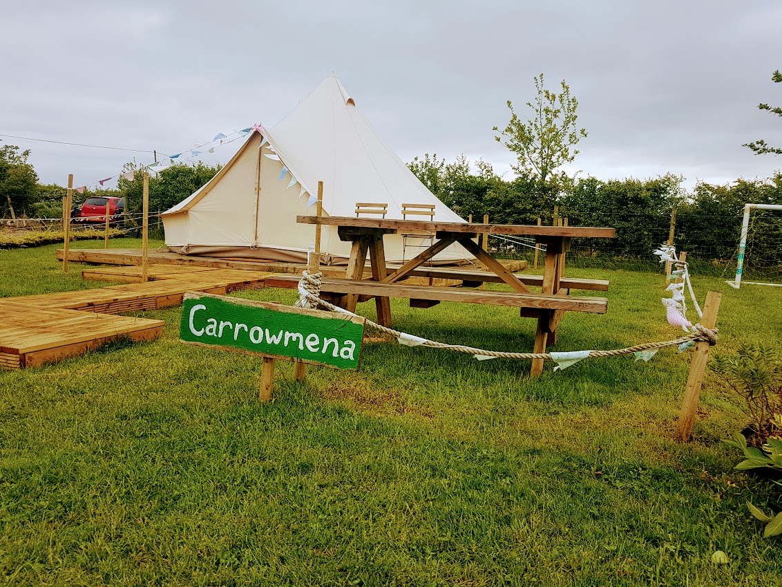 northern ireland hiking and glamping