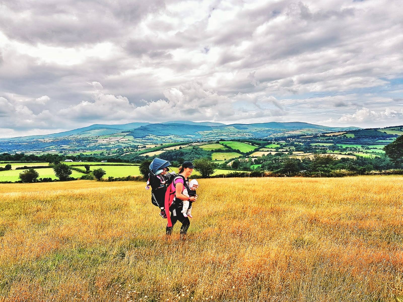 Hiking with a baby and toddler