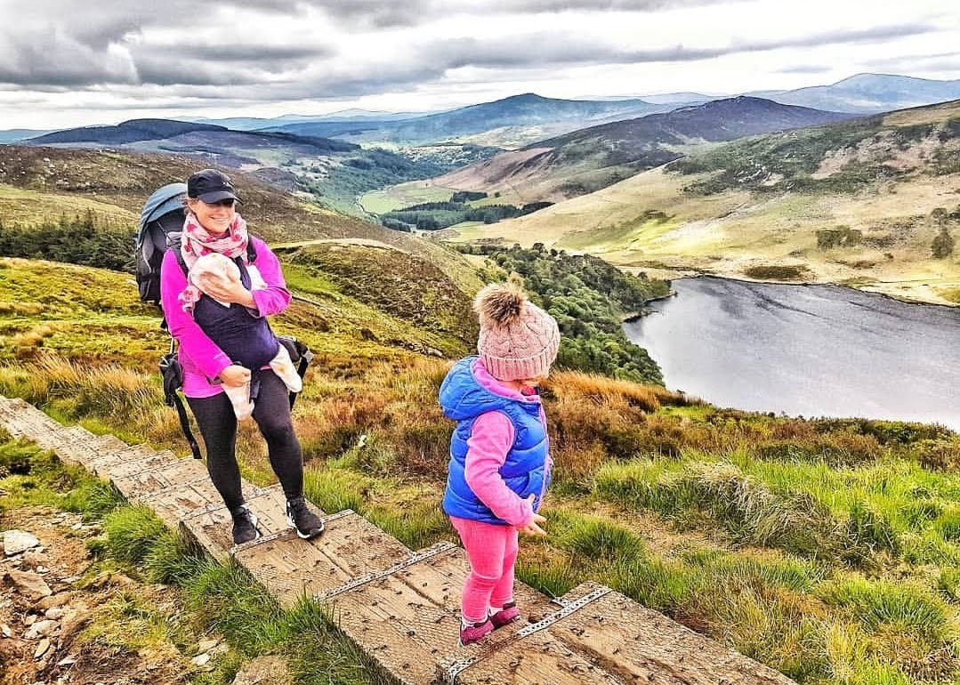 Hiking with a baby and toddler in Wicklow