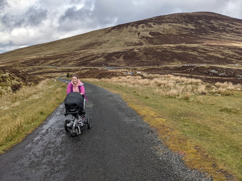 Turlough hill with buggy