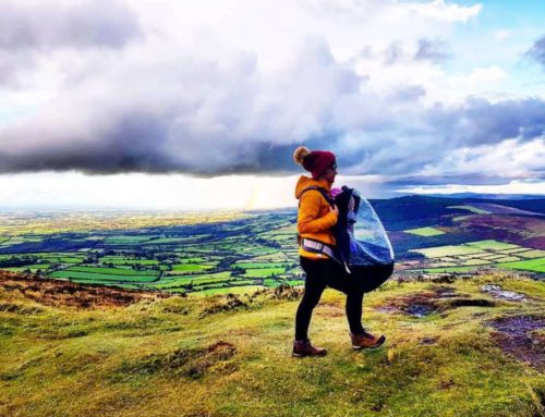 Breastfeeding in the outdoors while hiking