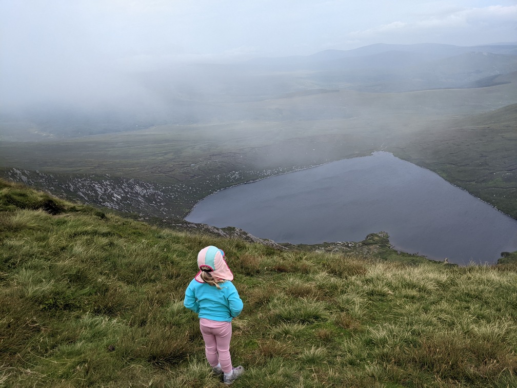 Tonelagee Wicklow-Love coronary heart Lake-lough Ouler stroll — from turlough hill